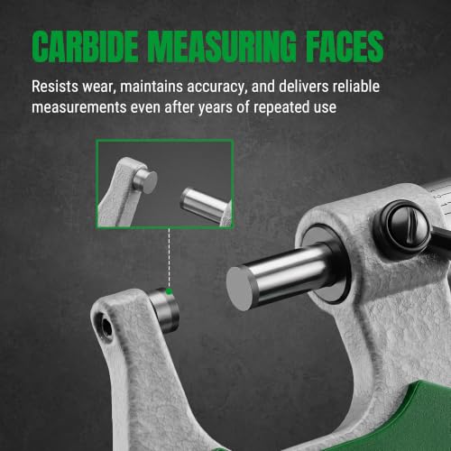 SK 0-1 inch outside micrometer with 0.0001 inch resolution and ±0.00015 inch accuracy