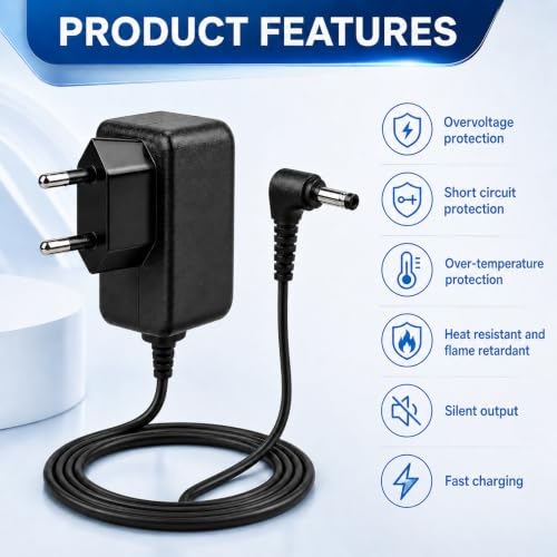 Power Supply 6V for Omron Blood Pressure Monitor - Charger Adapter Compatible with Omron M2 M3 M7 Intelli IT X3 X4 X7 Smart, HHP-CM01 M400 M500 M700 Pressure Cuffs Monitor Charging Adapter