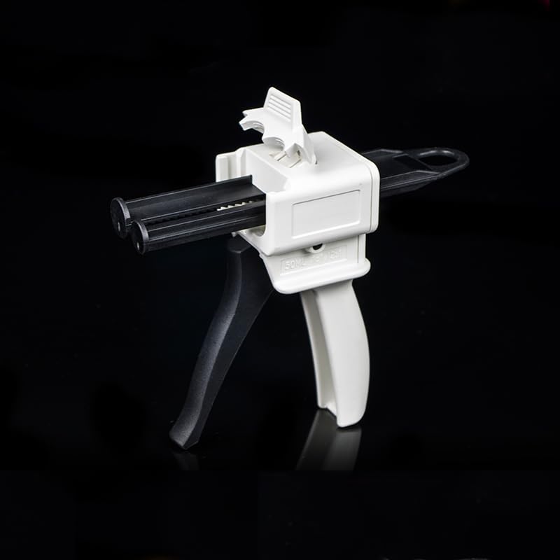 [Australia - AusPower] - SDent® Dental Two Components Manual Silicone Glue Gun Dental Silicon Injection Dispenser Gun Dental Silicone Impression Material Light Body Dispenser Gun for 50ml 1:1/2:1 type3 