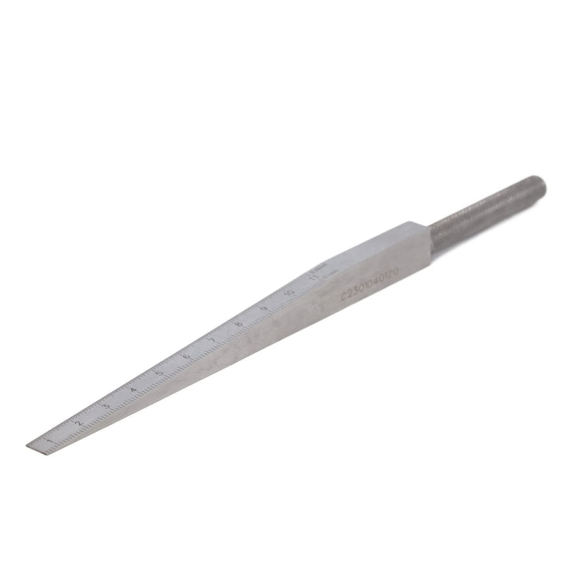 [Australia - AusPower] - 0.5-11mm Taper Gauge, Stainless Steel Welding Wedge Gap Feeler, Measures Hole & Slot Sizes 
