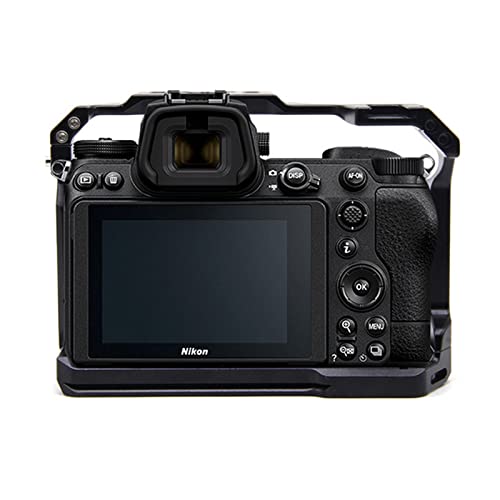 Camera Cage with TopHanle Handgrip Compatible for Nikon Z5/Z6/Z7/Z6II/Z7II Camera,Aluminum Alloy Z6 Camera Cage with Cold Shoe Mount for Microphone and Fill Light