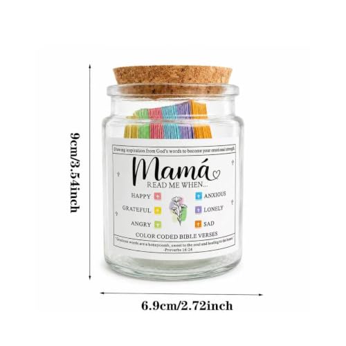 Mother's Day Bible verse jar, when you read it, the verse jar， Mother's Bible verse jar