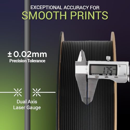 Polymaker Fiberon PA6-GF Glass Fiber Nylon Filament 1.75 Grey 500g, Enhanced Hard Edge Cardboard Spool, Fiberon PA6-GF Nylon Warp Free 1.75mm 3D Printing Filament 114 - Fiberon Pa6-gf25 1.75mm Grey (Hex Code: #75787b) 1.75 millimeters