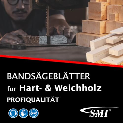SMI Set of 5 Wood Band Saw Blades 1400 x 6 x 0.65 mm 6 ZpZ Atika Westfalia CMI Einhell TC-SB 200/1 Einhell BM 200 Saw Band