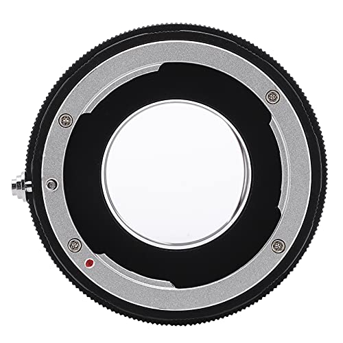 F Lens Mount to 1.25in Eyepiece Adapter, Anodic Oxidation Macro Lens Adapter Durable Manual Focus Black for Camera