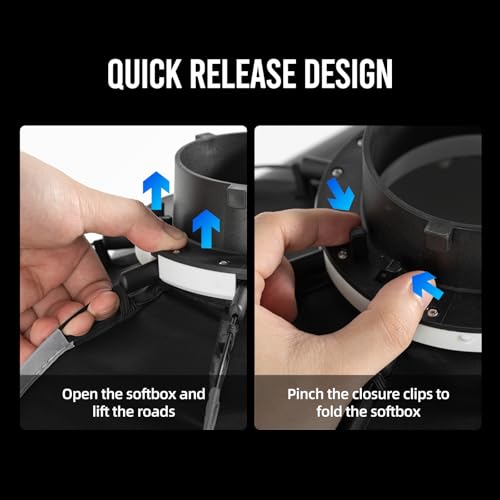 AMBITFUL 11.8"/30cm Mini Softbox Quick Release Soft Box Bowens Mount 11.8inch