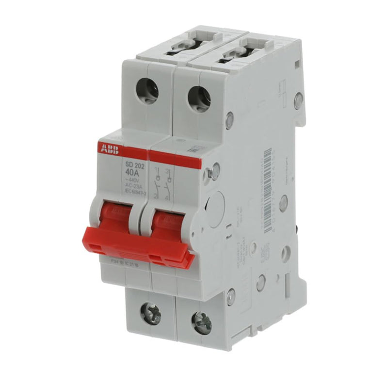 Abb -entrelec SD202/40 – Secciónador 2-pole, 40 A