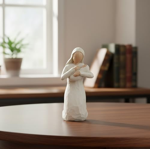 Virgin Mary Holding Baby Jesus Statue, 15 cm