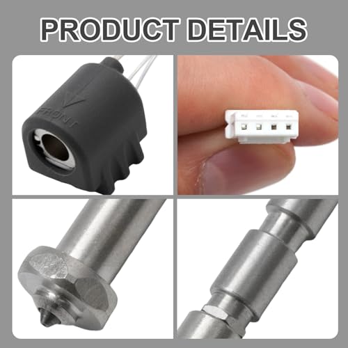 Hotend Kit Replacement for Anycubic Kobra 3 Max, Quick Swap Hardened Steel Nozzle, High Flow High Speed Hot End Assembled Kit for Kobra 3 Max Combo 3D Printers