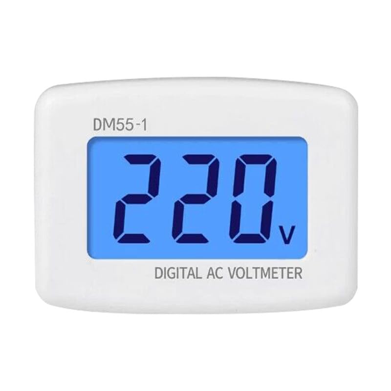 [Australia - AusPower] - 4 Pcs AC 80-300V LCD Digital Voltmeter Plug in Volt Meter Flat US Plug Voltage Test Monitor AC 110V 220V Voltage Meter for Household Plug into Outlet to Measure Voltage 