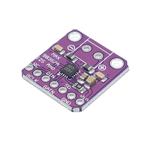 2pcs MAX98357 Audio Power Amplifier Module I2S Class D Filterless Audio Amplifier Board for Raspberry Pi with Dupont Cable
