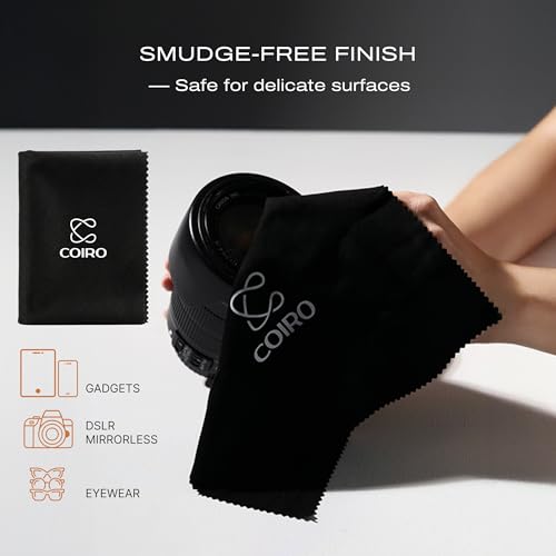 C Coiro Camera Lens Cleaning Kit 3in 1– Lens Cleaner Spray 100ml, Soft Brush & Microfiber Cloth – DSLR, Mirrorless Camera Cleaner Compatible for Canon, Nikon, Sony 3 IN 1