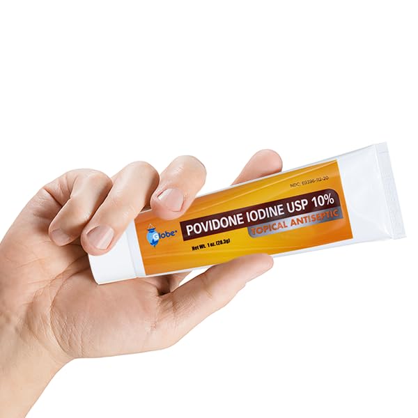 [Australia - AusPower] - Globe (4 Pack) Povidone Iodine 10% First Aid Ointment 1 Oz, for Cuts Scrapes Burns (Compare to Betadine) 