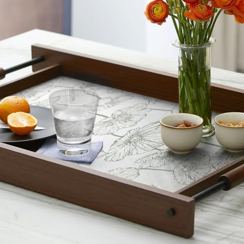 Quttisay Lotus Shelf Liner for Cabinets Kitchen Drawer Liners 23.6in x 10ft 23.6"W x 118.1"L