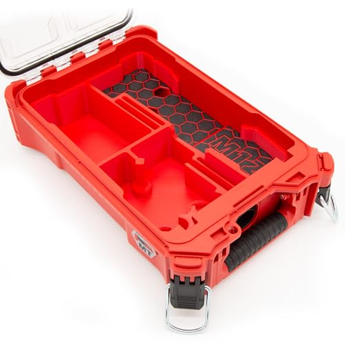 Compact tool organizer for Milwaukee M12 Fuel oscillating multi-tool, accessories and batteries; box and tools not included