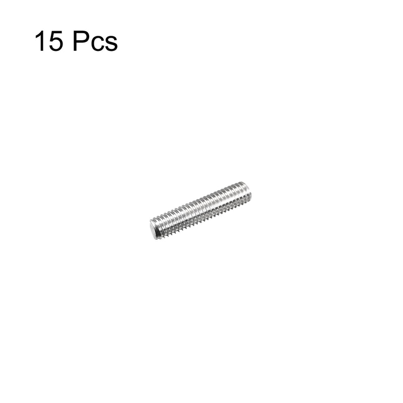 MECCANIXITY Fully Threaded Rod M5 x 20mm 0.8mm Thread Pitch 304 Stainless Steel Right Hand Threaded Rods Bar Studs 15 Pack