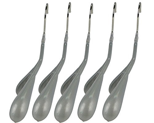 Mawa by Reston Lloyd BodyForm Series Non-Slip Space-Saving Clothes Hanger For Jackets, Suits & Coats, 16-1/2", Style 42/L, Set of 5, Silver
