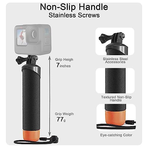 FitStill Waterproof Protective Case for Go Pro Hero 7/6/5/2018 Black