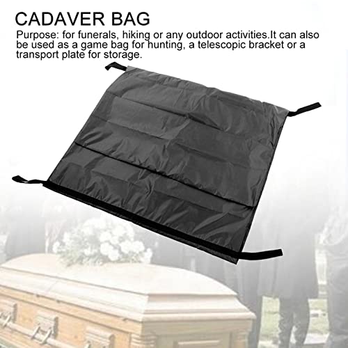 Lod Bag Body Bag Emergency Body Storage Bag Leak Proof 4 Handles Centre Zip Black for Funeral Homes Transport (210 x 75 cm) 210*75 cm