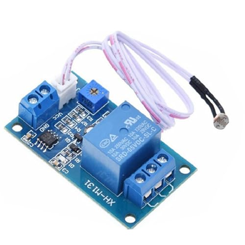XH-M131 Relay Module Light Control DC 5V 12V Photoresistor Pack of 5 | Automatic light sensor switch for Arduino, electronics and lighting projects