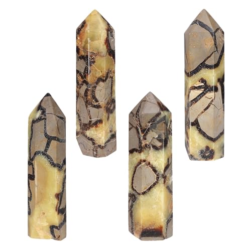 Sportmusies Natural Septarian Dragon Stone Tower Figurine, 5.55-6.69 inches 5.55 - 6.69 inches