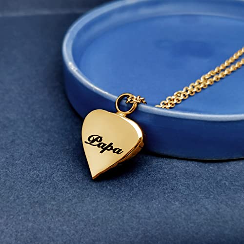 Angel Wing Heart Cremation Urn Necklace for Human Ashes Keepsake Memroial Jewelry God Has You in His Arms I Have you in My Heart Chain