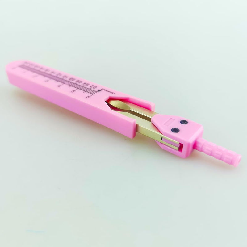 [Australia - AusPower] - Airgoesin EKG ECG Calipers Nursing or Doctor Caliper Divider for Measuring Drafting Electrocardiographs with Ruler (Pink) 