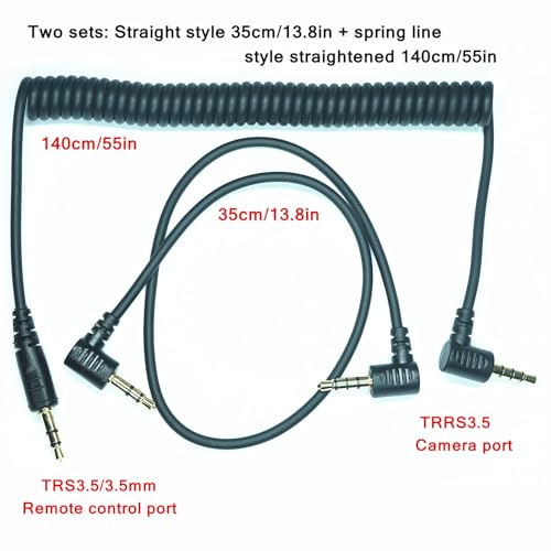 3.5MM-DC3 (MC-DC3) for Nikon Cameras Z5II/Z50II/ZR Shutter Release Cable is Suitable Connect the Timer, Camera Shutter Controller and Indoor Flash Trigger Cable (3.5mm-DC3 2pcs) 3.5mm-DC3 2pcs