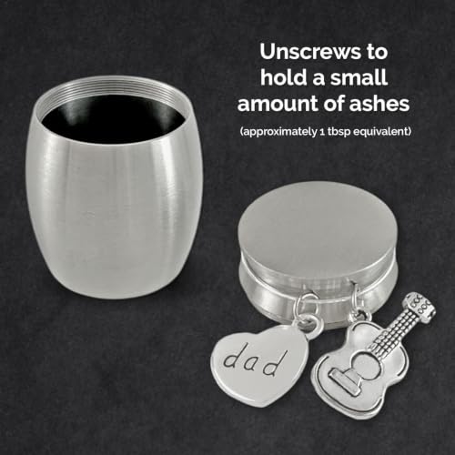 Dad Guitar Small Miniature Urn Keepsake Urn for Cremation Ashes