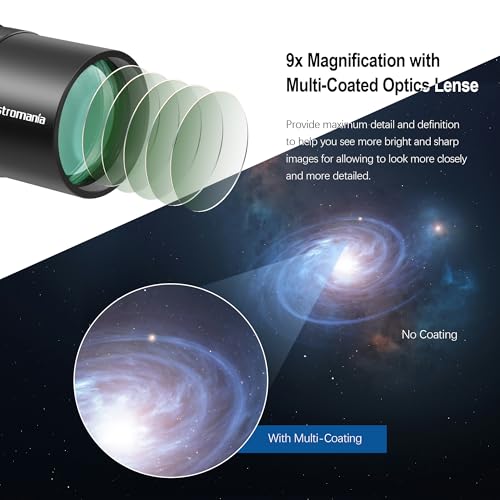 Astromania Finder Scope, Right Angle Optical Finderscope for Telescope 9x50 50mm