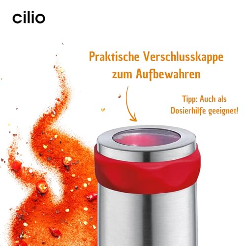 Cilio Premium Piccante Chili Chilli Mill Grinder Red