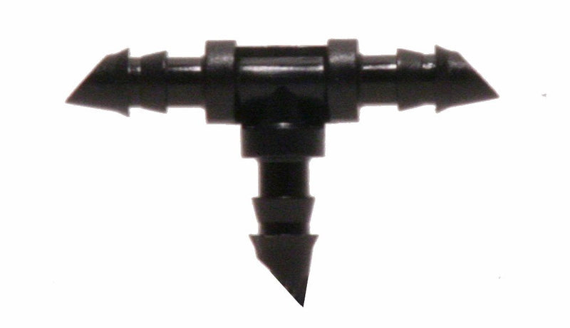 [Australia - AusPower] - Raindrip 307050B, Barbed Tee, 1/4-Inch, 50-Pack, Drip Irrigation Fitting for Supply Tubing & Dripline, Black 50 Pack 