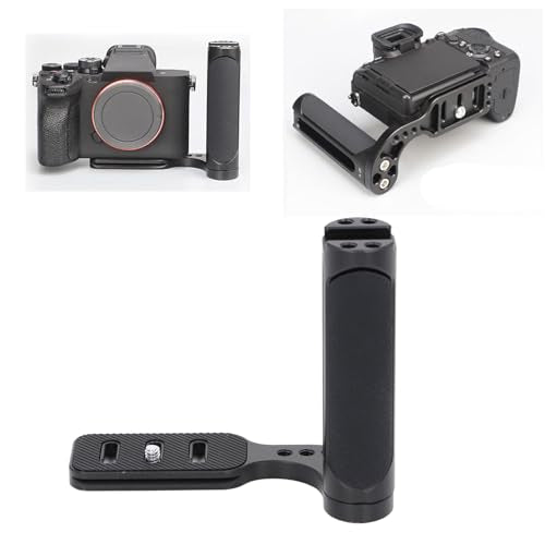 Camera Universal Side Handle Grip, Cold Shoe Mount, Ergonomic Design for DSLR and Mirrorless Cameras