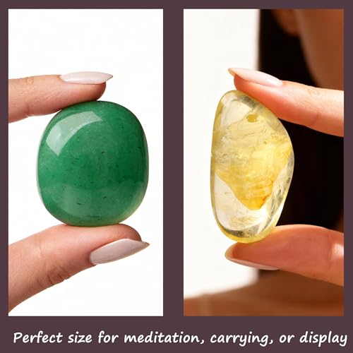 Abundance Crystals Set, 6 Natural Healing Stones, Gift Ready