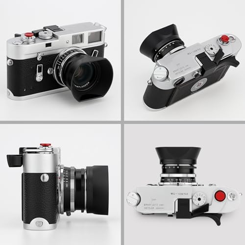 Haoge LH-VM12 Bayonet Square Metal Lens Hood Shade for Voigtlander 35mm f2 1:2/35 Ultron Aspherical Vintage Line VM Lens Replace LH-12
