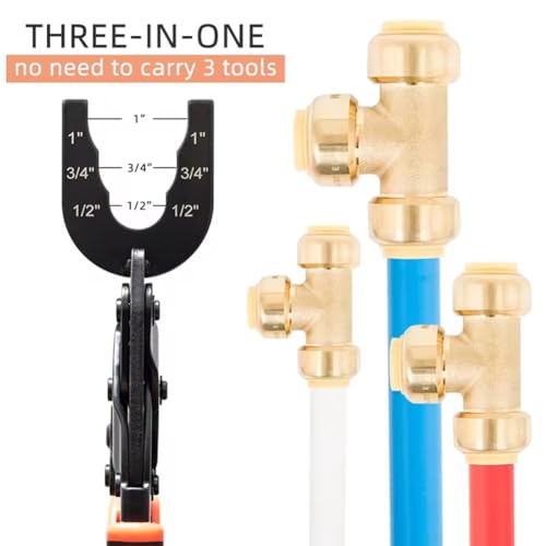 Pneumatic Connector Separator Pliers for Easy Removal of Connectors, 1/2 Inch 3/4 Inch 1, Removal Tool for Copper, PEX and CPVC