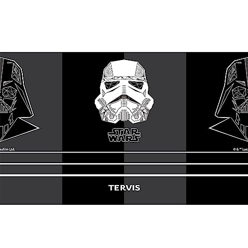 Tervis Triple Walled Star Wars Vader Trooper Insulated Tumbler Cup Keeps Drinks Cold & Hot, 20oz, Stainless Steel