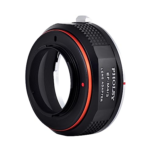 PHOLSY Lens Mount Adapter Compatible with Canon EF Lens to MFT M4/3 Camera Canon EF / EF S to M4/3