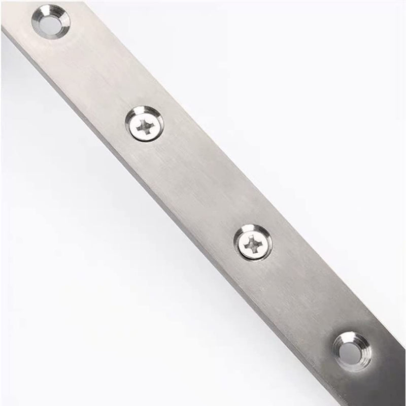 [Australia - AusPower] - 4Pcs Flat Mending Plate, 12" Flat Straight Braces Stainless Steel Straight Brackets, Mending Joining Plates Repair Fixing Bracket Connector with Screws 12 Inch, 4Pcs 