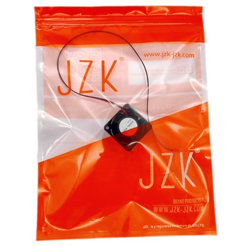 JZK 40 x 40 x 28 mm DC 12 V Mini Cooling Fan 40 mm with 2-Pin Plug, 15000 rpm, 0.27 A, 4028 Ball Bearing Small Brushless DC Fan 4 cm for Cooling or Ventilation, 3D Printer Fan