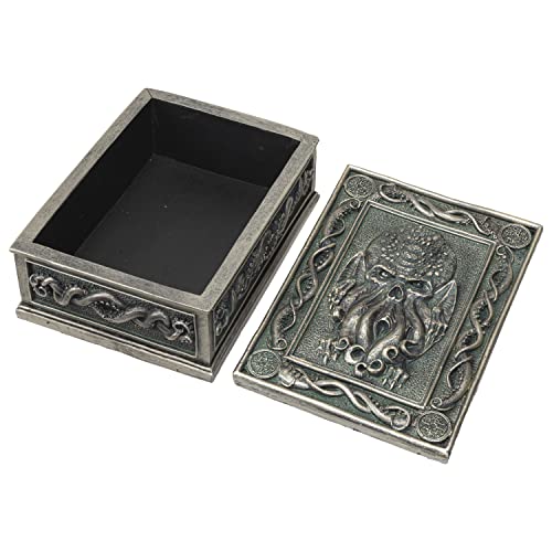 Summit Collection The Call of Cthulhu Sea Monster Design Sculptural Tarot Box Jewelry Trinket Keepsake Home Accent Decor 6"L
