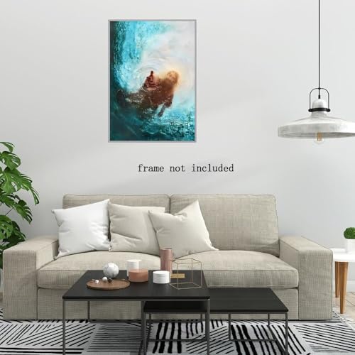 Hand of God Christian Jesus Canvas Wall Art Painting Jesus Saves Peter Picture of Christ Bible Verse Prints posters Decor Pertain for Bedroom Living Room Church 16x24inch Unframed style-4