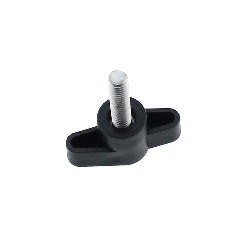 [Australia - AusPower] - 4PCS 304 Stainless Steel Z Type Handle M6 Thumb Screw Plastic Head Mechanical Handle Bolt T-Shaped Wing Adjustable Knob Thumb Screw Thread Length: 20mm/0.75inch (Black) 20 