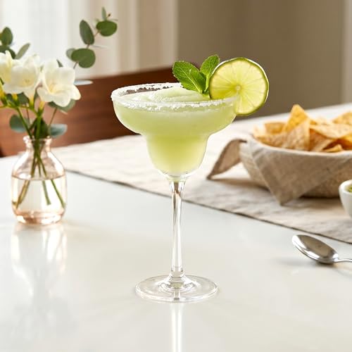 Amazing Abby - Peggy - 10-Ounce Plastic Margarita Glasses (Set of 6), Plastic Cocktail Glasses, Reusable, BPA-Free, Shatter-Proof, Dishwasher-Safe, Perfect for Poolside, Outdoors, Camping, and More 6 Count (Pack of 1)