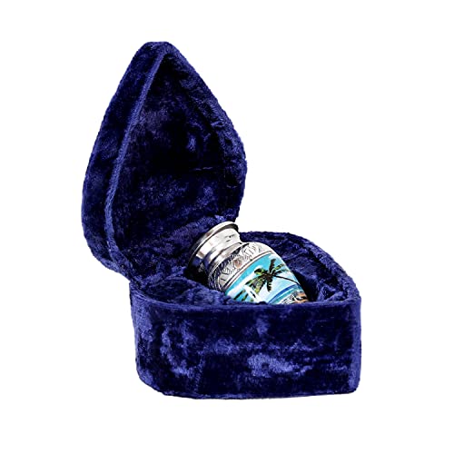 HLC Keepsake URN – Blue Beach Keepsake Qnty 1 -Urn for Human Ashes with 1 Velvet Box Bag-Mini Keepsake Urn - Affordable Urn (3 cu.in)