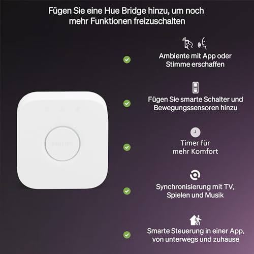 Philips Hue Essential Smart LED GU10 Spotlight, White and Color, 345 lm Energy Saving Bulbs, Dimmable, LED Bulbs Compatible with Alexa, Google Assistant and Apple Home, Pack of 4