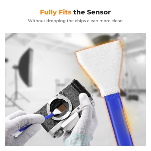 K&F CONCEPT APS-C Sensor Cleaning Kit,with 5 Pack Swabs,20ml Sensor Cleaner 16MM