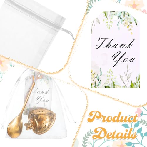 30 Sets Bridal Shower Gold Tea Party Favor for Guest