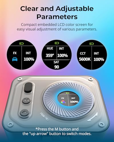 SmallRig RM120 RGB LED Video Light Panel, 7W Portable Metal Camera Light P108 Pro