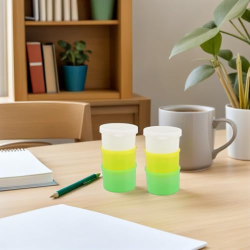 Reusable Medicine Cups Made of PVC 15 Set Stackable with Lid for Home and Travel for Practical Pill Organisation